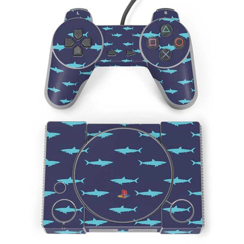Shark Print PlayStation Classic Bundle Skin
