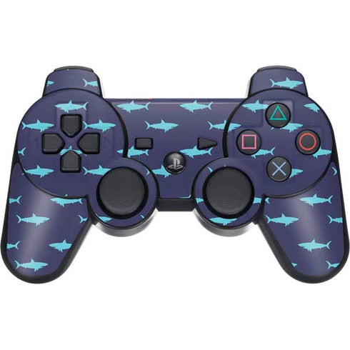 Shark Print PS3 Dual Shock wireless controller Skin