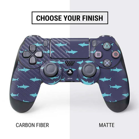Shark Print PS4 Controller Skin