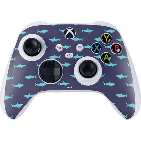 Shark Print Xbox Series S Controller Skin
