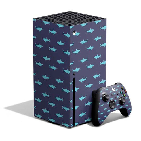 Shark Print Xbox Series X Bundle Skin