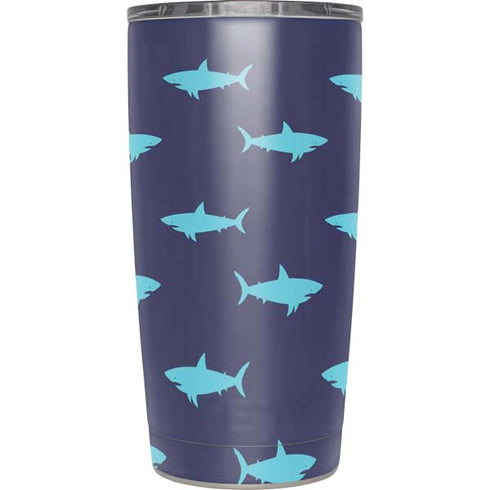 Shark Print Yeti 20oz Tumbler Skin