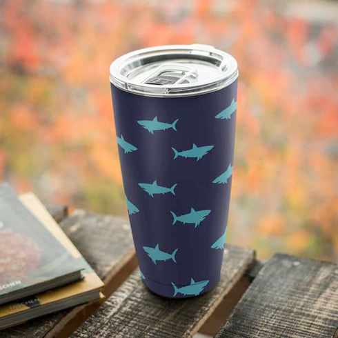 Shark Print Yeti 20oz Tumbler Skin