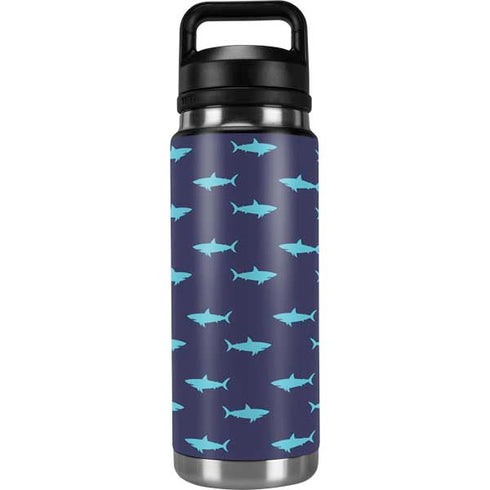 Shark Print YETI Rambler 26oz Bottle Skin