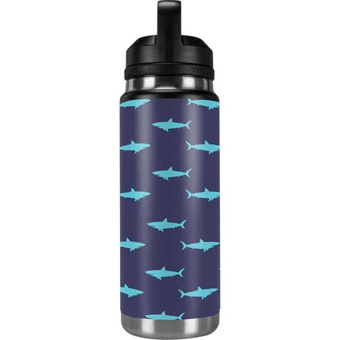 Shark Print YETI Rambler 26oz Bottle Skin