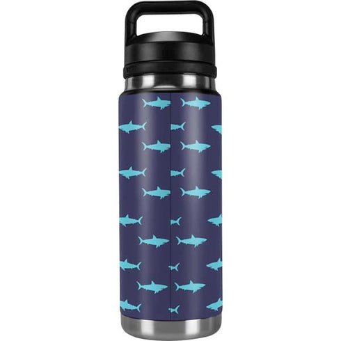Shark Print YETI Rambler 26oz Bottle Skin