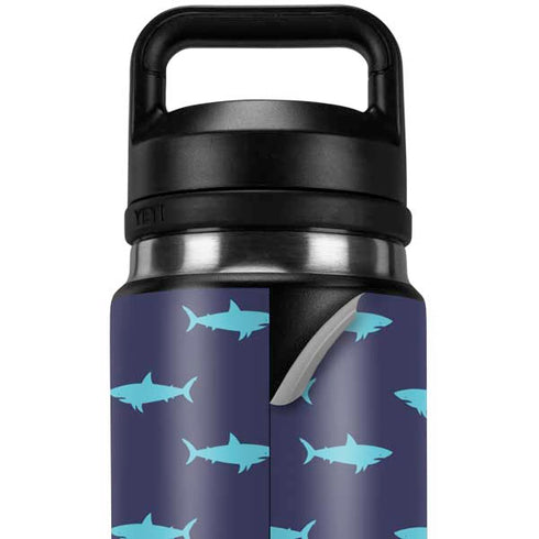 Shark Print YETI Rambler 26oz Bottle Skin