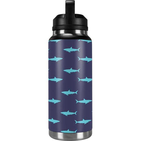 Shark Print YETI Rambler 36oz Bottle Skin