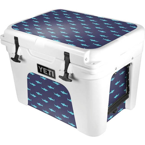 Shark Print YETI Tundra 35 Hard Cooler Skin