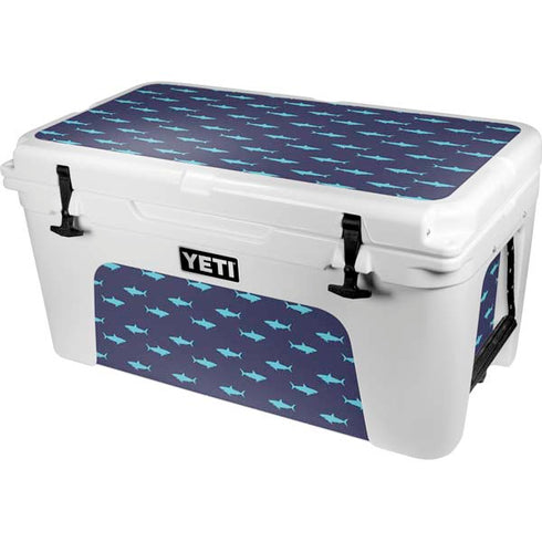 Shark Print YETI Tundra 65 Hard Cooler Skin