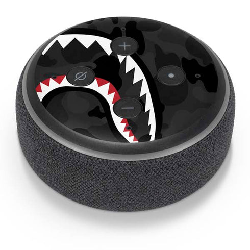 Shark Teeth Grey Street Camo Amazon Echo Dot Skin