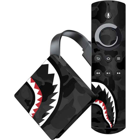 Shark Teeth Grey Street Camo Amazon Fire TV Skin