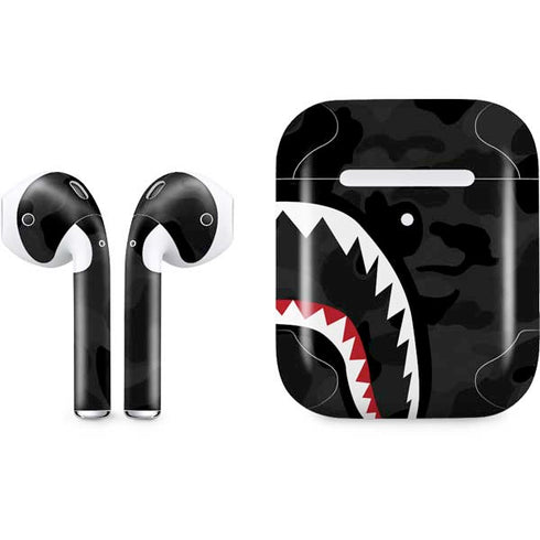 Shark Teeth Grey Street Camo Apple AirPods 2 Skin