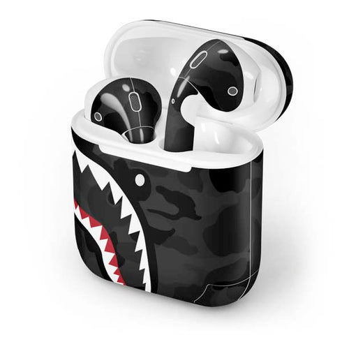 Shark Teeth Grey Street Camo Apple AirPods 2 Skin