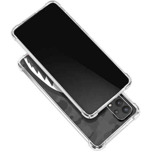 Shark Teeth Grey Street Camo Galaxy A32 5G Clear Case