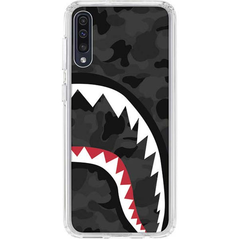 Shark Teeth Grey Street Camo Galaxy A50 Clear Case