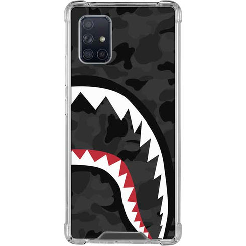 Shark Teeth Grey Street Camo Galaxy A71 5G Clear Case