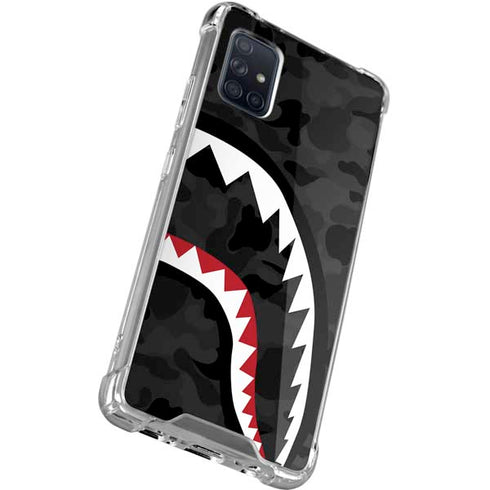 Shark Teeth Grey Street Camo Galaxy A71 5G Clear Case