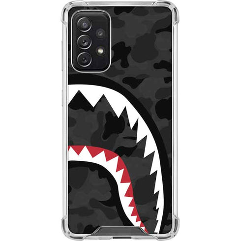 Shark Teeth Grey Street Camo Galaxy A72 5G Clear Case