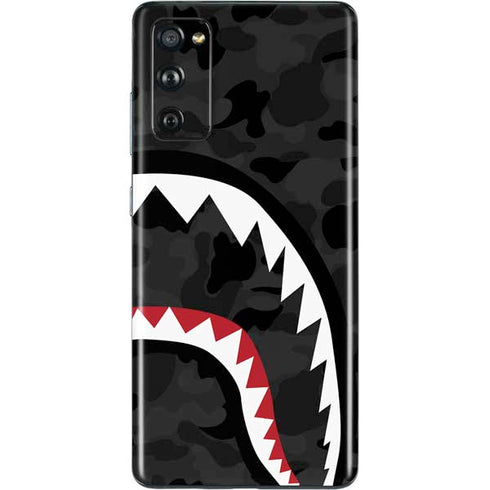 Shark Teeth Grey Street Camo Galaxy S20 Fan Edition Skin