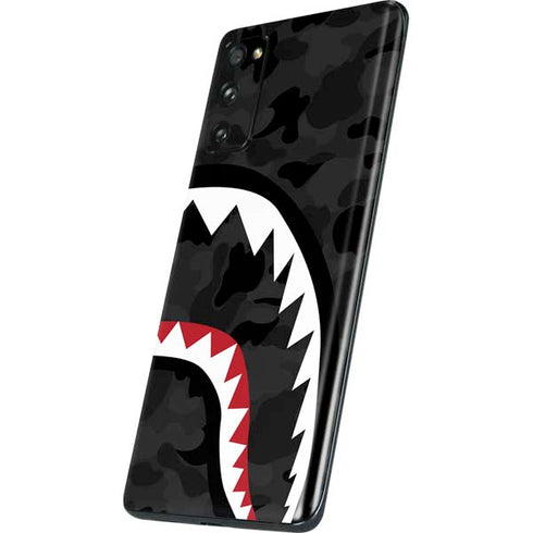 Shark Teeth Grey Street Camo Galaxy S20 Fan Edition Skin