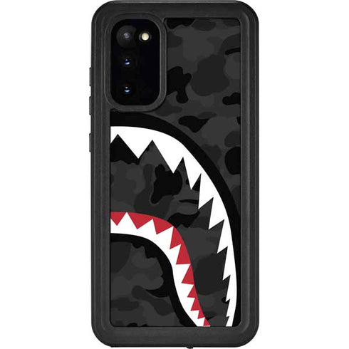 Shark Teeth Grey Street Camo Galaxy S20 Waterproof Case