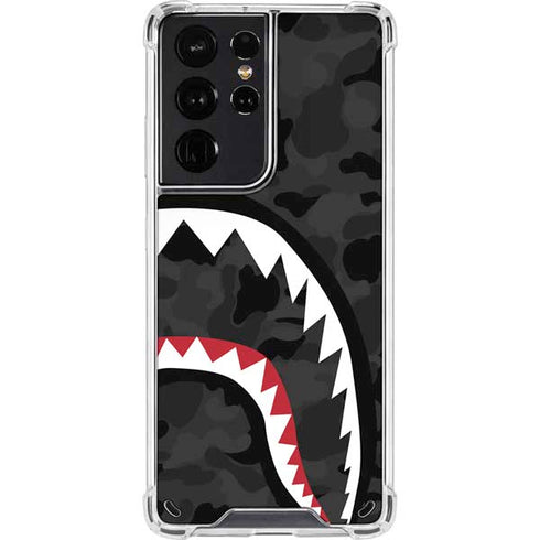 Shark Teeth Grey Street Camo Galaxy S21 Ultra 5G Clear Case