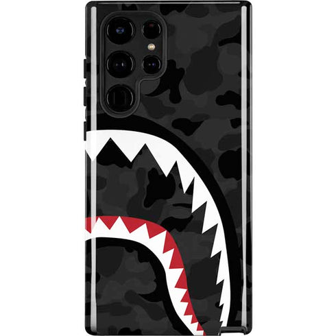 Shark Teeth Grey Street Camo Galaxy S22 Ultra Pro Case