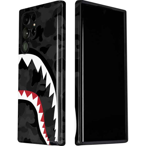 Shark Teeth Grey Street Camo Galaxy S22 Ultra Pro Case