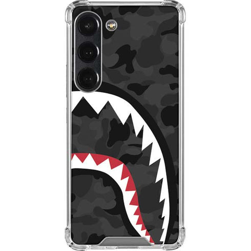 Shark Teeth Grey Street Camo Galaxy S23 Clear Case