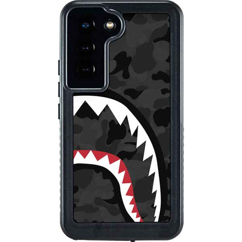 Shark Teeth Grey Street Camo Galaxy S23 Waterproof Case