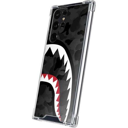 Shark Teeth Grey Street Camo Galaxy S24 Ultra Clear Case
