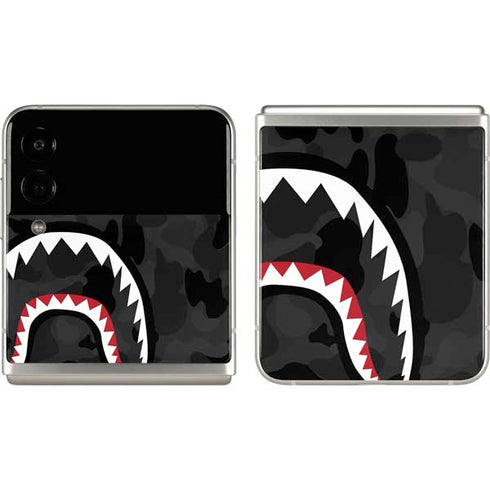 Shark Teeth Grey Street Camo Galaxy Z Flip3 5G Skin