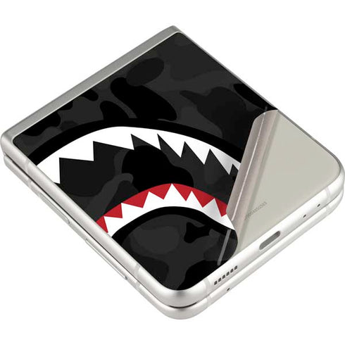 Shark Teeth Grey Street Camo Galaxy Z Flip3 5G Skin