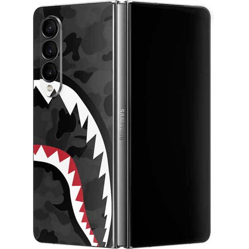 Shark Teeth Grey Street Camo Galaxy Z Fold4 5G Skin