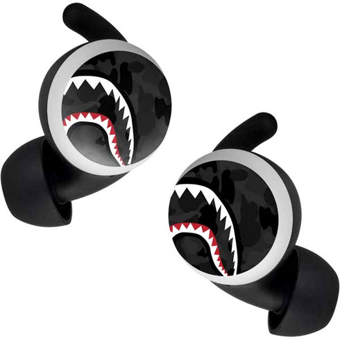 Shark Teeth Grey Street Camo Google Pixel Buds Skin