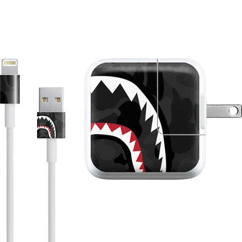 Shark Teeth Grey Street Camo iPad Charger (10W USB) Skin