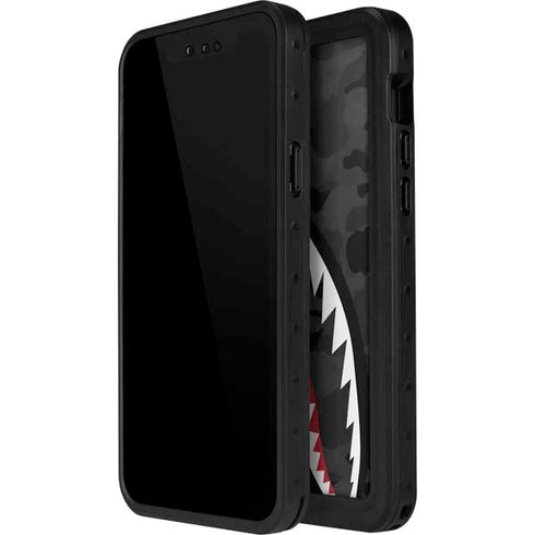 Shark Teeth Grey Street Camo iPhone 12 Mini Waterproof Case