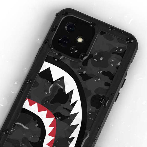 Shark Teeth Grey Street Camo iPhone 12 Mini Waterproof Case