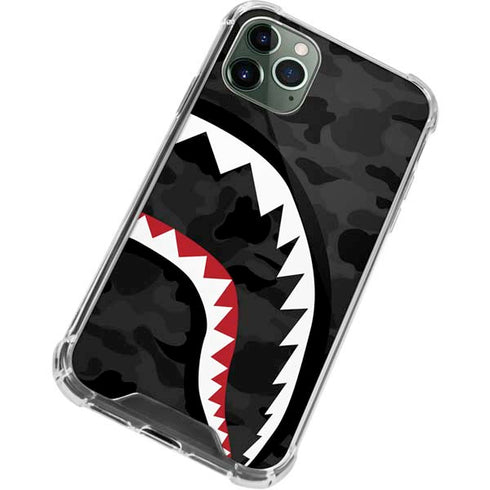 Shark Teeth Grey Street Camo iPhone 12 Pro Clear Case
