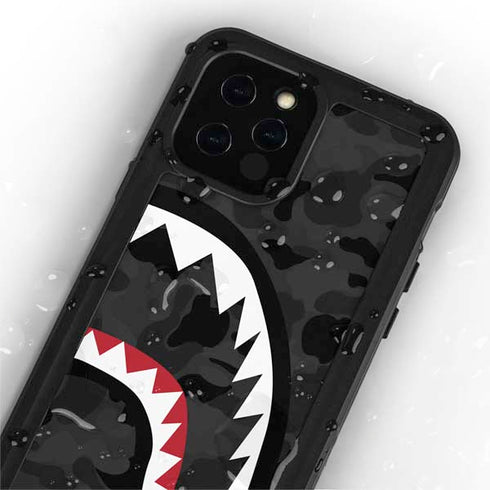 Shark Teeth Grey Street Camo iPhone 12 Pro Max Waterproof Case