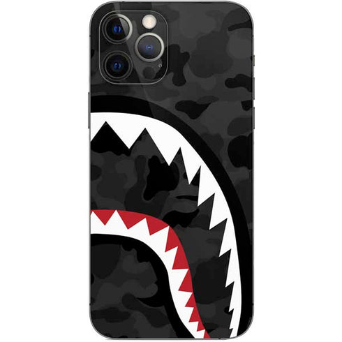 Shark Teeth Grey Street Camo iPhone 12 Pro Skin