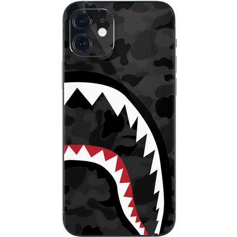 Shark Teeth Grey Street Camo iPhone 12 Skin