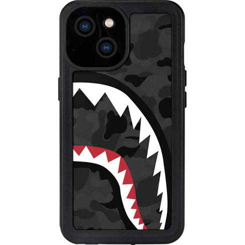 Shark Teeth Grey Street Camo iPhone 13 Mini Waterproof Case