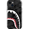 Shark Teeth Grey Street Camo iPhone 14 Plus Impact Case