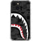 Shark Teeth Grey Street Camo iPhone 14 Plus Clear Case