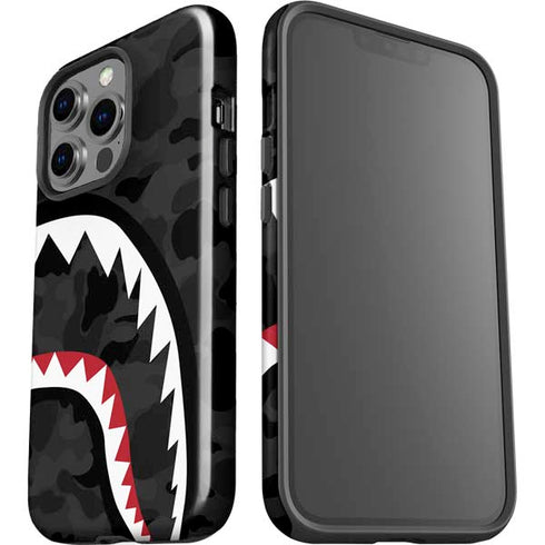 Shark Teeth Grey Street Camo iPhone 15 Pro Impact Case