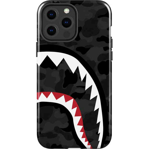 Shark Teeth Grey Street Camo iPhone 15 Pro Max Impact Case