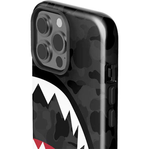 Shark Teeth Grey Street Camo iPhone 15 Pro Max Impact Case