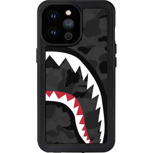 Shark Teeth Grey Street Camo iPhone 14 Pro Max Waterproof Case
